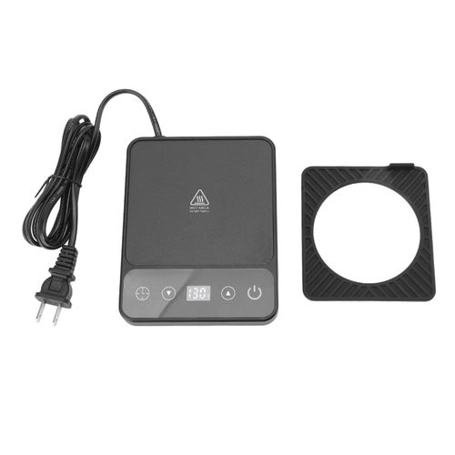 HJLIAN Chauffe-tasse electrique 9 modes, temperature constante, arret automatique, chauffage uniforme, pour bureau, prise americaine 110-120 V, noir