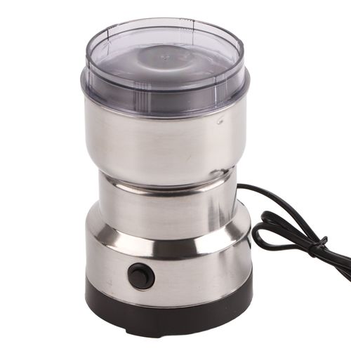 Hjlian Moulin A Cafe Electrique Pour Grains, Epices, En Acier Inoxydable, 4 Lames, Broyeur Portable, Prise Americaine 110 V