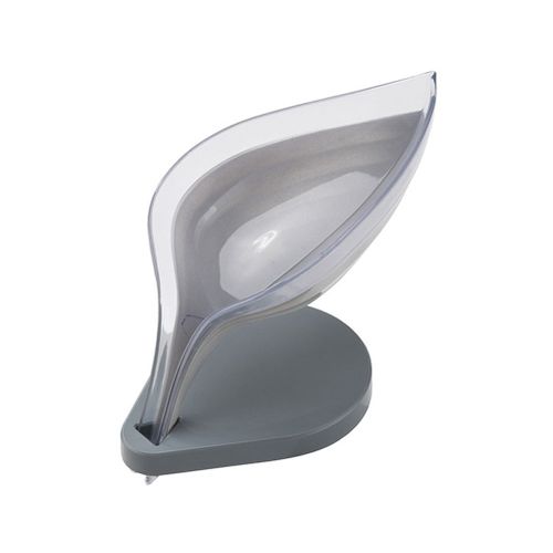 HJLIAN Porte-savon en forme de feuille avec base a ventouse, porte-savon en plastique
