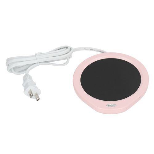 HJLIAN Chauffe-tasse a cafe, temperature constante 55 ¡ãC, arret automatique, chauffe-the avec 2 niveaux reglables, prise americaine 110 V, rose