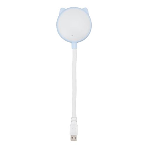 Hjlian Lampe De Bureau Led En Forme De Chat, Usb, Commande Vocale Intelligente, Abs, Pvc, Mini Lampe De Chevet Portable Pour La Maison Et La Nuit