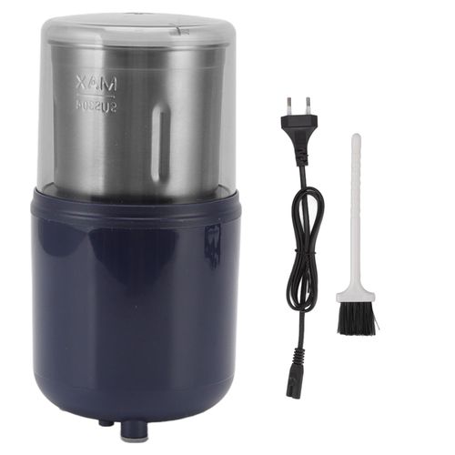 Hjlian Moulin A Cafe Electrique En Acier Inoxydable 200 W, Broyeur A Grains Electrique Amovible A Pression Pour La Maison, La Cuisine, Le Bureau, Prise Ue 250 V