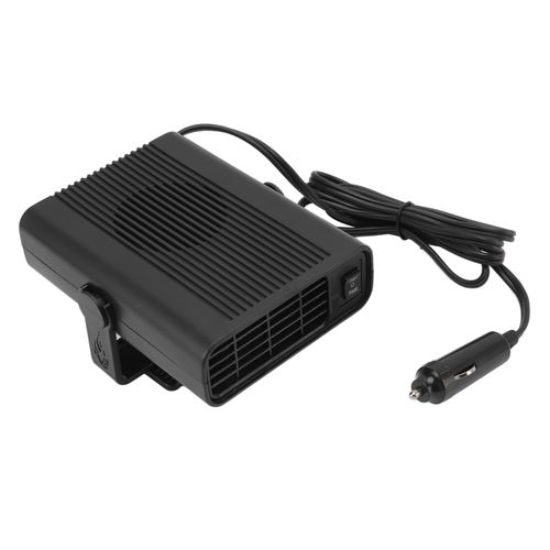 Hjlian Chauffage De Voiture 12 V, Desembueur Et Degivreur De Pare-Brise Portable Avec Prise Allume-Cigare, Noir