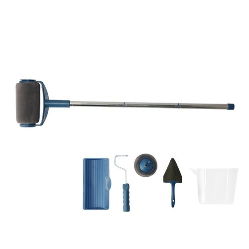HJLIAN Kit de peinture murale, rouleau de peinture multifonction, brosse d'angle, pour usage domestique, a main, economie de main-d'ouvre
