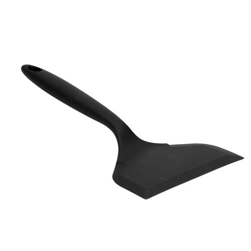 Hjlian Spatule De Cuisine En Silicone, Spatule A Steak A Large Ouverture, Spatule A Crepes, Spatule A Frire Resistante A La Chaleur, Outil De Cuisine (Noir)