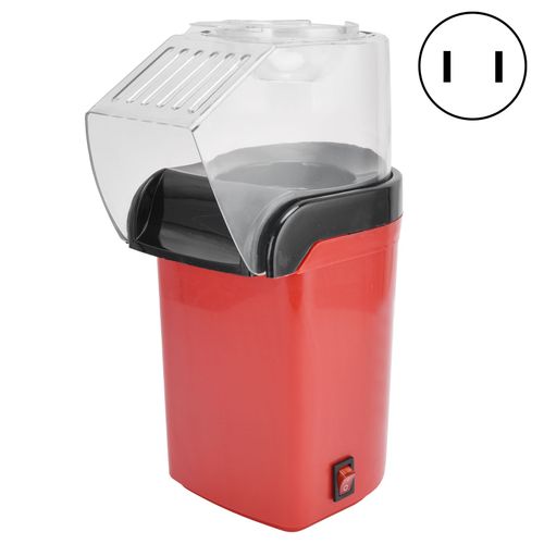 HJLIAN Machine a pop-corn electrique antiadhesive avec fond en caoutchouc antiderapant, prise US 100 V