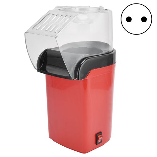 HJLIAN Machine a pop-corn electrique antiadhesive avec fond en caoutchouc antiderapant, prise UE 200-240 V