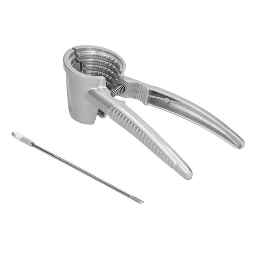 Hjlian Casse-Noix En Alliage D'aluminium Avec Aiguille A Noix, Pince D'ouverture Durable Pour Noix, Argent