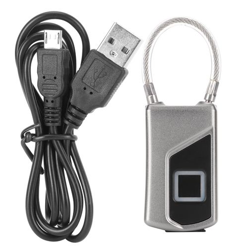 HJLIAN Cadenas intelligent a empreinte digitale, etanche IP66, Bluetooth, application, pour valises et bagages