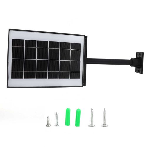 Hjlian Lampadaire Solaire A Led Avec Detecteur De Mouvement, Etanche, Pour Jardin Et Cour Exterieure