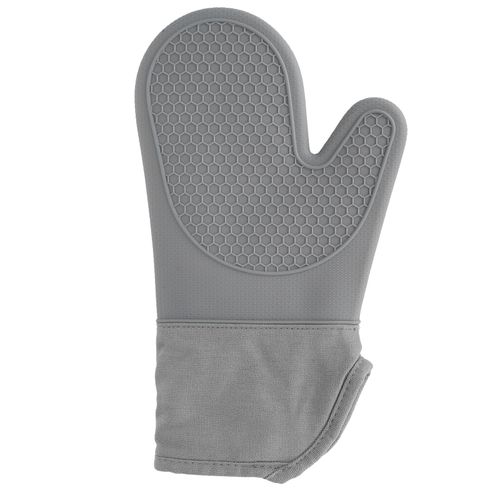 HJLIAN Gants de cuisine en silicone et coton resistants a la chaleur pour four a micro-ondes et boulangerie maison, gris