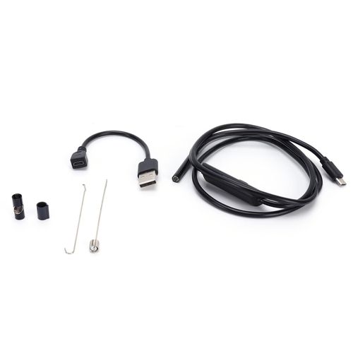 HJLIAN Camera d'inspection USB HD 5,5 mm avec eclairage a 6 LED a gradation continue pour machines de pipelines industriels