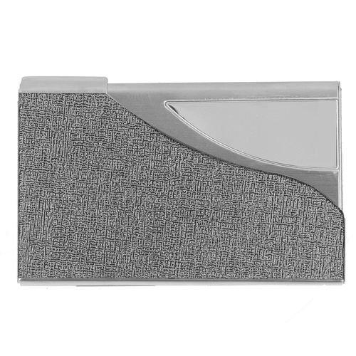 HJLIAN Porte-cartes de visite, boite de rangement pour cartes de visite, etui, organisateur, cadeaux pour hommes et femmes, gris 980#