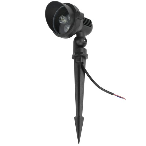 Hjlian Projecteur Led Dc12v 3w Ip67 Etanche Blanc A Piquet Pour Allee Exterieure, Jardin, Cour, Parc
