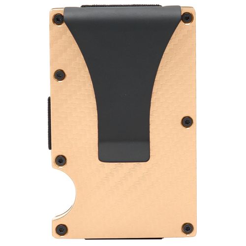 HJLIAN Porte-cartes de visite a rayures, boite de rangement tendance pour cartes de visite, pour hommes et femmes, dore x-11#E