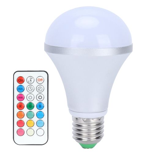 Hjlian Ampoule E27 16 Couleurs Rgbw Coloree Avec Telecommande Pour Eclairage Domestique 85-265 V