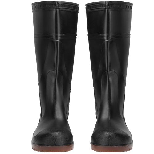 Hjlian 1 Paire De Bottes De Pluie En Pvc Antiderapantes Et Impermeables, Chaussures De Securite Pour Le Travail, Accessoire Pour Chaussures, Noir, Pointure 41