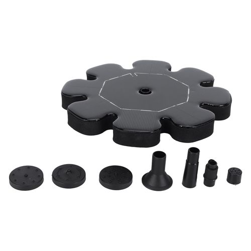 HJLIAN Fontaine flottante a energie solaire, kit de pompe pour fontaine a eau, decoration de jardin exterieur