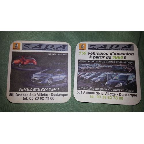 Sous-Bock Garage Renault S.A.D.A. Dunkerque