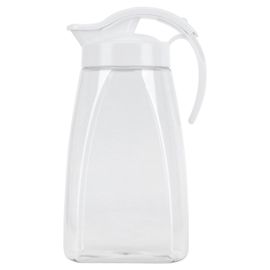 Hjlian Pichet D'eau Froide En Plastique De 1,8 L, Grande Capacite, Transparent, Pour Boissons Froides Et Jus, Pour La Maison