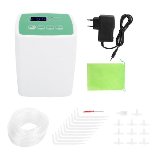 HJLIAN Systeme d'arrosage automatique, programmateur d'irrigation intelligent, accessoire de jardin, pompe simple avec 10 fleches goutte-a-goutte, UE 110-240 V 50/60 Hz