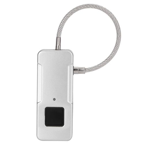 HJLIAN Cadenas intelligent sans cle, portable, etanche, avec empreinte digitale, pour bagages, 3,7 V