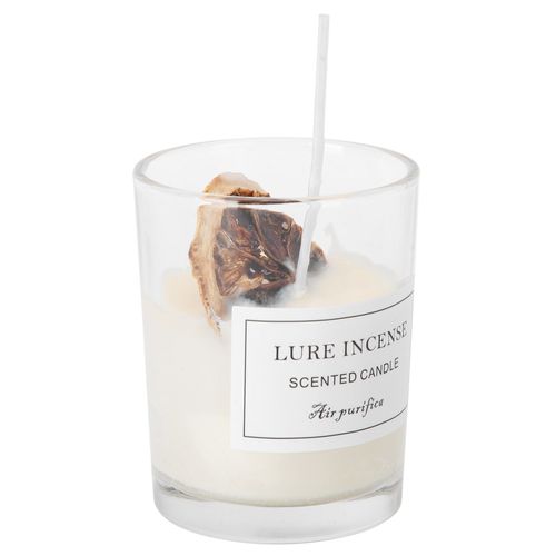 HJLIAN Bougie parfumee en pot de verre portable avec decoration pour aromatherapie, decoration d'interieur
