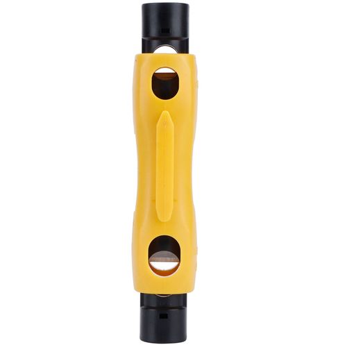 HJLIAN Pince a denuder HT-323 pour cables coaxiaux RG59/6/7/11, outil de denudage reglable, accessoire electronique
