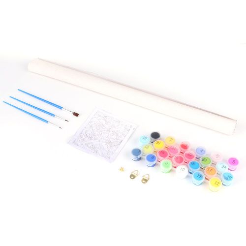 Hjlian Kit De Peinture A L'huile Par Numeros A Motifs D'animaux, Peint A La Main, Pour Adultes Et Enfants