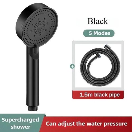 Pommeau de douche multifonction réglable, 5 Modes de pression, grande buse de douche à eau, Massage, accessoire de salle de bains, douche de pluie-MIX-2