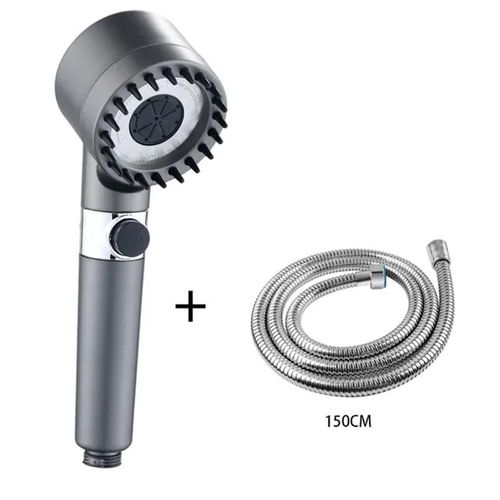 Pommeau de douche haute pression, 3 Modes, filtre Portable, robinet de pluie, salle de bains, accessoires innovants pour la maison-Pommeau de douche et tuyau
