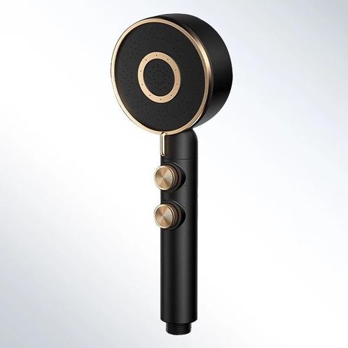 Pommeau de douche à main haute pression, 5 Modes, économie d'eau, buse de pulvérisation, Massage, pomme de douche à pluie, accessoires de salle de bains-Noir