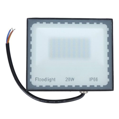 Hjlian Projecteur D'exterieur Etanche 20 W 40 Led Pour Jardin, Atelier, Pelouse, Rue, 85-265 V
