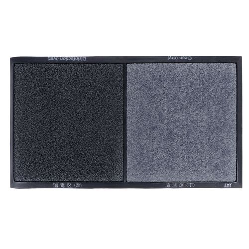 Hjlian Paillasson Antiderapant, Absorbant Et Depoussierant, Ideal Pour L'entree Exterieure, Gris