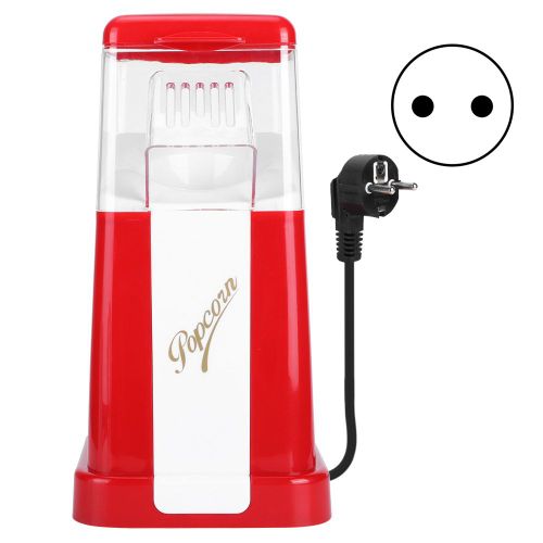 HJLIAN Machine a pop-corn electrique automatique, mini machine a pop-corn portable, appareil menager pour la cuisine, prise UE 220 V