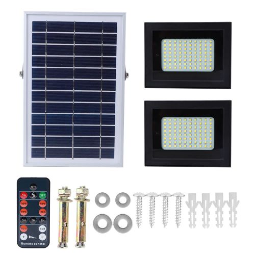 Hjlian Projecteur Led Solaire Etanche, Lampe Murale, Eclairage Public, Pour Jardin, Pelouse