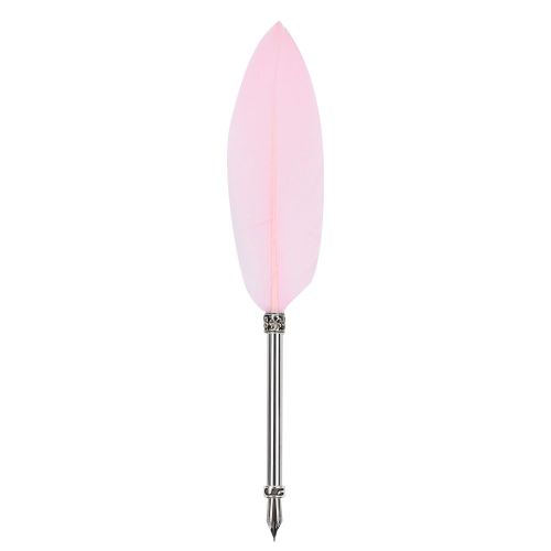 Hjlian Stylo Plume Rose En Acier Inoxydable, Style Vintage, Ideal Pour Les Affaires, Le Bureau Ou Comme Cadeau D'anniversaire.