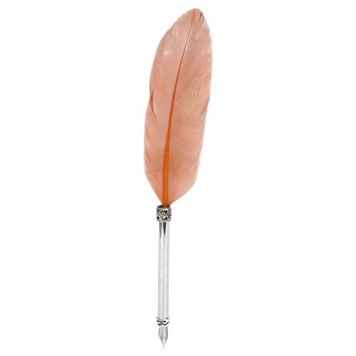 Hjlian Stylo Plume Vintage En Acier Inoxydable, Ideal Pour Les Affaires, Le Bureau Ou Comme Cadeau D'anniversaire, Marron