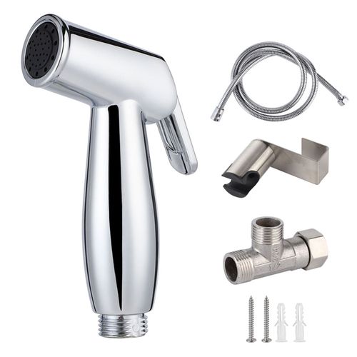 HJLIAN Pulverisateur de bidet a main haute pression en ABS, buse de douche pour toilettes, accessoire de salle de bain pour la maison