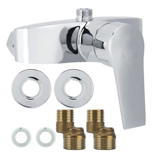 HJLIAN Robinet de salle de bain pour eau chaude et froide, robinet de baignoire, de douche, de toilette, G1/2 po