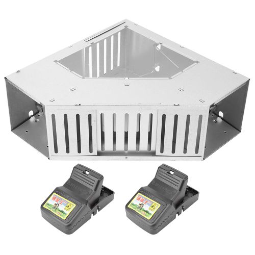HJLIAN Piege a souris domestique en fer galvanise, piege a souris entierement automatique pour attraper les rats et les souris