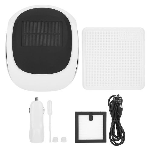 HJLIAN Purificateur d'air anionique a energie solaire pour voiture, diffuseur d'aromes, cadeau, controle intelligent