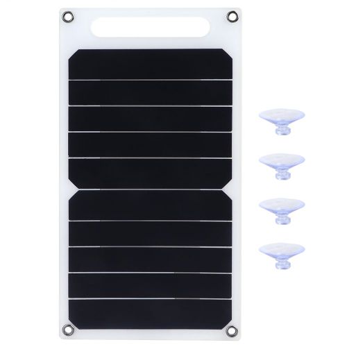Hjlian Panneau Solaire Photovoltaique Portable, Chargeur De Telephone Exterieur Efficace Avec Poignee
