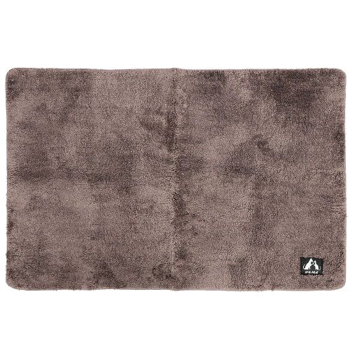 Hjlian Paillasson Doux, Antiderapant, Absorbant, Pour La Maison, La Salle De Bain, La Chambre A Coucher, Marron, 80 X 120 Cm