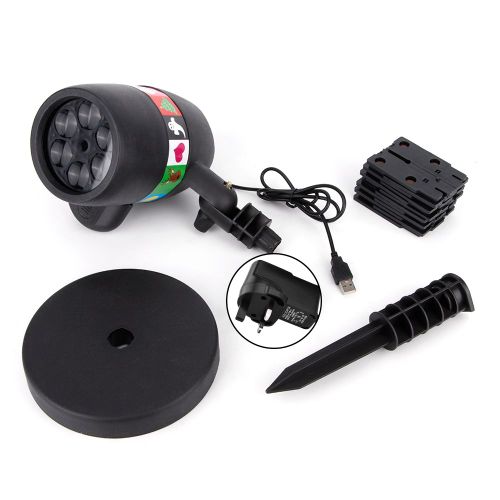 Hjlian Lampe Laser D'exterieur Pour Jardin Et Pelouse, Projecteur Led De Noel, Eclairage Paysager Coulissant, Prise 100-240 V, Prise Uk