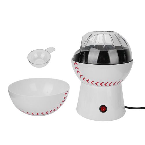 HJLIAN Mini machine a pop-corn electrique de forme mignonne pour la maison, prise UE 220 V-240 V, type volley-ball