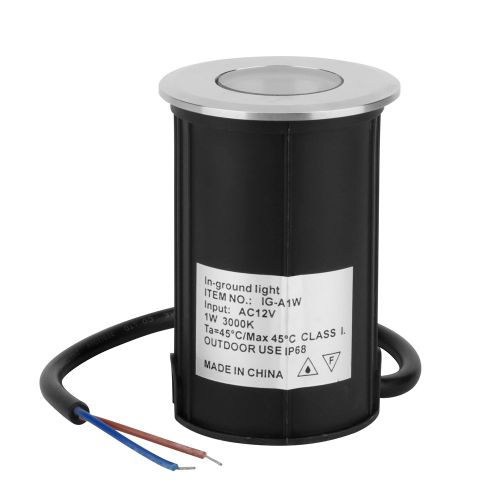 Hjlian Lampe Led Etanche 1 W 12 V Pour Aquarium, Fontaine, Etang, Piscine, Spot Sous-Marin