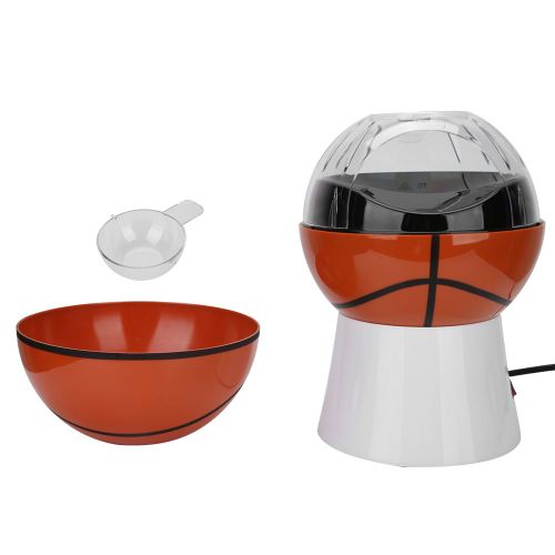 HJLIAN Mini machine a pop-corn electrique de forme mignonne pour la maison, prise UE 220 V-240 V, type basket-ball