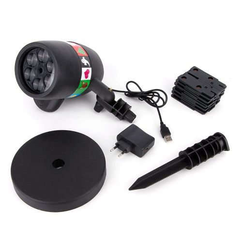 Hjlian Lampe Laser D'exterieur Pour Jardin Et Pelouse, Projecteur Led De Noel, Eclairage Paysager Coulissant, Prise 100-240 V Eu