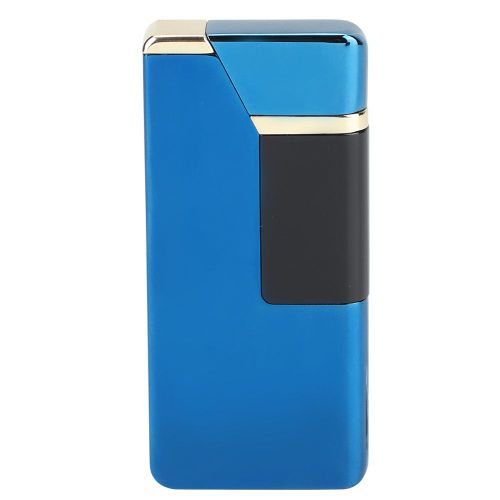 Hjlian Briquet Ultra Fin A Double Arc Pour Homme, Rechargeable Par Impulsion, Cadeau Ideal, Bleu